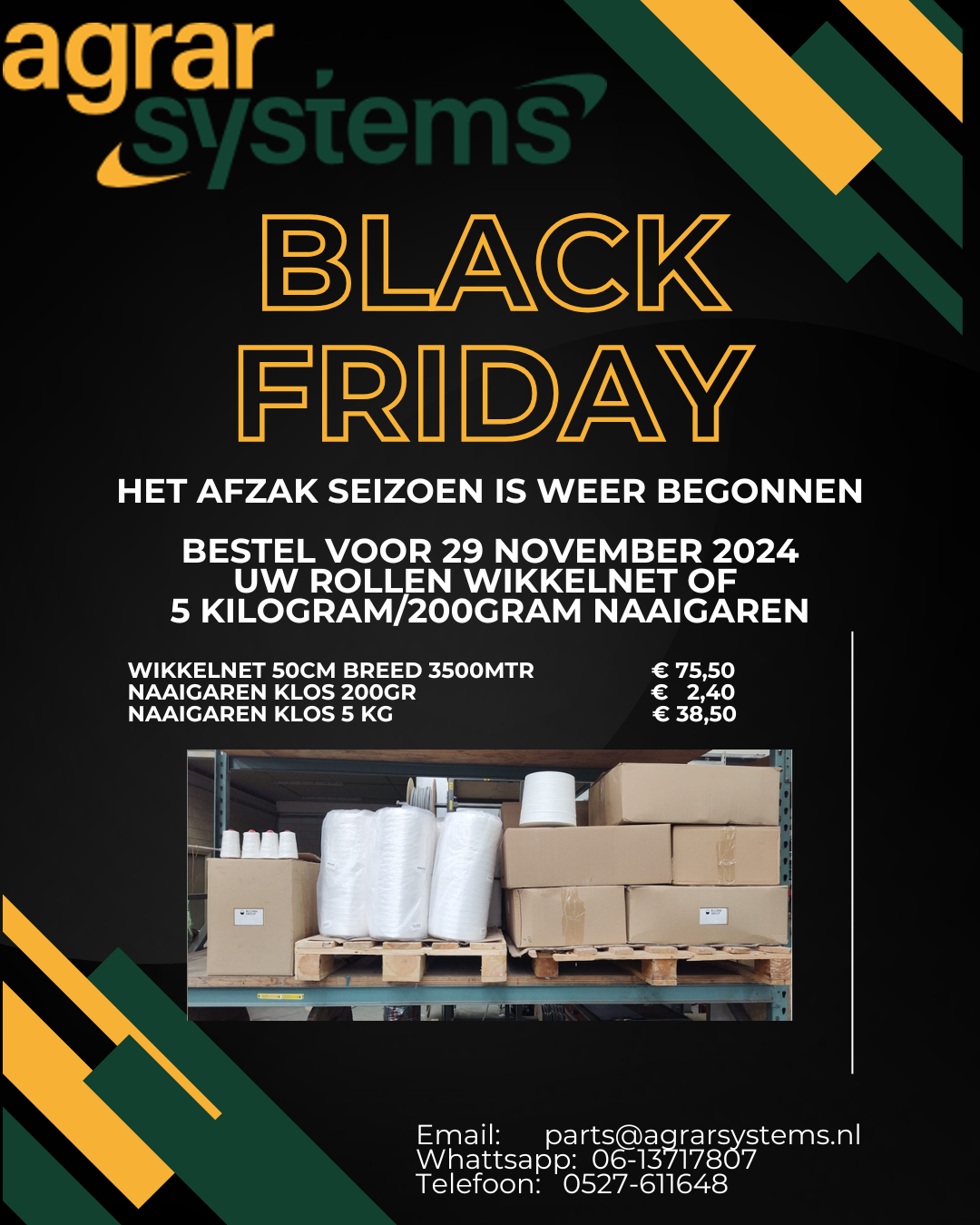 Black Friday deal bij Agrar Systems!